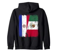 Paraguay Mexique Demi-Drapeau Patrimoine Mexicain paraguayen Sweat à Capuche