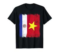 Paraguay Vietnam Demi-Drapeau Histoire du Vietnam T-Shirt