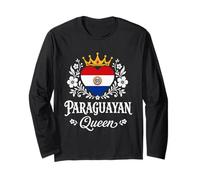 Paraguayan Queen Paraguay Flag Proud Paraguayan Woman Manche Longue