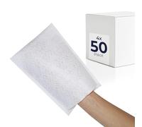 parahealth HaseMed Lot de 4 x 50 gants de toilette jetables (15 x 22 cm) | Gants de toilette jetables hygiéniques et doux pour l'hygiène intime et le corps | Doux pour la peau et absorbants en tissu