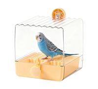 Parakeet Bath, Shower Birdbath Feeder and Food Holder Tray, Durable Cage Accessory for Small and Medium Birds, Ideal for Parrots, Lovebirds, Finches, Parakeets, Mannikins