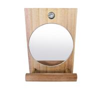 Parakeet Bird Cage Perch, Wooden Swing Stand Toys, Mirror Interactive Chewing Perch for Birds, Exercise Play Stand for Pet Birds | Parrot Lovebird Canary African Grey Cage Accessory Toy