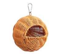Parakeet Bird House - Abri à nidification de perroquet Habitat décoratif, maison de dormance d'oiseau en bois | Cage suspendu d'extérieur pour patio jardin arrière-cour Farmhouse Courtyard Trees