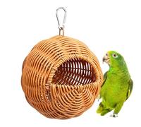 Parakeet Bird House, Decorative Nest Shelter, Parrot Habitat Gear with Smart Style, Care Aid for Daily Use, Wing Mate, Parakeet Bird House for Patio Garden Backyard Farmhouse Courtyard Trees Apartment
