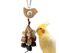 Parakeet Chew Items, Natural Wooden Bird Cage Accessories, Chew Items For Cage, For Cockatoos, Parakeets, Cockatiels, Sun Conures, Lovebirds, Small To Medium-Sized Macaws