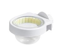 Parakeet Food Dish, Large Bird Feeding Dish Cups 9.6x7.2x4.2cm, Chinchilla Cage Accessories, Watering Supplies, Water Bowls with Clamp for African Greys, Conure