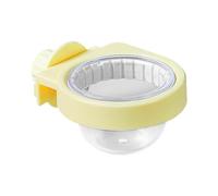 Parakeet Food Dish, Large Bird Feeding Dish Cups, Chinchilla Cage Accessories, Water Bowls with Clamp, Ideal for African Greys, Conures, and Other Birds, 3.78x2.83x1.65 inches