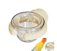 Parakeet Food Dish, Portable Bird Feeding Cups, Chinchilla Cage Accessoires, Water Bowls with Clamp, Watering Supplies for African Greys, Conure, Pet Care, 3,39 x 2,87 x 1,73 pouces