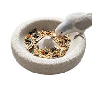 Parakeet Food Dish Pumice Stone Feeder for Cockatiel Conure Lovebirds