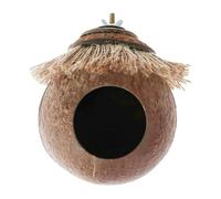 Parakeet Nest - Bird Nesting House, Parrot Shelter Box, Cockatiel Conure Breeding Hut, Small Bird Habitat Cage Accessory, Decorative Resting Cabin, Safe Comfort Cage Home | Pet Care