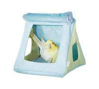 Parakeet Nest Pet Hammock for Bird Cages, Four Seasons Parrot House Accessories, Hanging Bird Bed for Home, Pet Room, Bedroom, and Café Decor 16,69 x 6,3 x 5,91 pouces