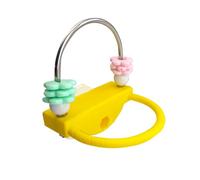 Parakeet Perch - Boredom Relief Chew Toys | Rotating Rings Macaw Perch with Exercise Climbing Exploring Training Function, Stainless Steel and 3D Printing Material with Standing Resting Toy