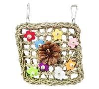 Parakeet Toys, Natural Colorful Bird Toys, Interactive Playground Accessories, 9.06x7.09x1.18 inchesStanding Climbing and Foraging Training, for Home, Outdoor Aviary Use