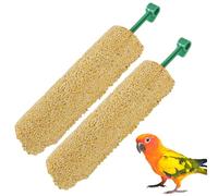 Parakeet Treats - 2 Pack Training Snacks Sticks | Healthy Diet Foraging Food Rewards | Natural Grain Bird Chew, Nutritious Daily Snack For Birds For Conures Lovebirds Canaries Finches Myna