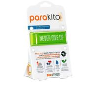 Parakito Bracelet anti-moustique rechargeable Adultes Never Give Up Vert 1 pc(s)