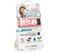 Parakito - Bracelet Anti-Moustiques - 2 Plaquettes Incluses Aux Huiles Essentielles - 1 Mois De Protection - Sans Deet - Taille Junior 3+ (Gabby Et La Maison Magique Rose)