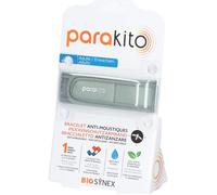 Para'Kito Bracelet Anti-Moustiques Kit Adulte Kaki + 2 Recharges