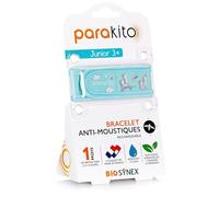 PARAKITO - Bracelet Anti-Moustiques Réutilisable - 2 Plaquettes Incluses aux Huiles Essentielles - 1 Mois de Protection - Sans DEET - Taille Junior 3+ (Licorne)