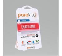 Parakito Bracelet Anti-Moustiques Rouge "Enjoy And Smile