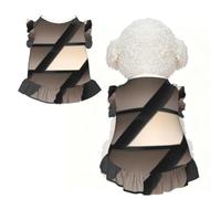 Parallelogram Stack L Vêtements pour animaux de compagnie pour petits chiens - Tenue d'été mignonne pour chiot, vêtements doux et respirants pour chat