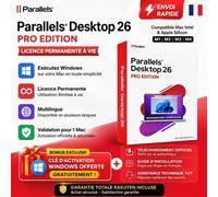 Parallels Desktop 26 Pro + Clé Windows Offerte Pack Complet À Vie Garantie Totale