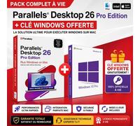 Parallels Desktop 26 Pro + Clé Windows Offerte Pack Complet À Vie Garantie Totale