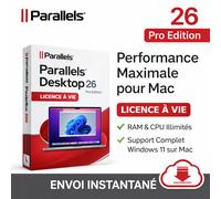 Parallels Desktop 26 Pro Edition - Licence À Vie - Compatible Mac M1/M2/M3 & Intel - Activation Permanente - Version Complète 2026