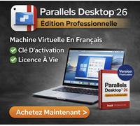 Parallels Desktop 26 Pro Licence Perpétuelle - Machine Virtuelle En Français - Pour Mac Intel & Puce M1/M2/M3