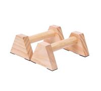 Parallettes 1 paire de barres parallèles en bois avec poignées for pompes et design quadrangulaire(30cm)