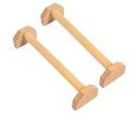 Parallettes Paire de supports pompes en bois, barres parallèles, for poirier, aides à l'exercice, entraîneurs massif(50cm-2Pcs)