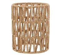 Paralume en Rotin Boho - Design Naturel pour Lampes Suspendues & Lampadaires - Paralume de Suspension en Rotin - Lanterne, Lampe de Table, Lustres, Plafonnier, Accessoire d'Abat-jour avec Ø 12cm (2)