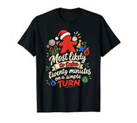 Paralysie d'analyse la Plus probable de Noël pour Un Joueur de Plateau drôle T-Shirt Graphique avec Valeur