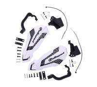 POLISPORT 8308200061 - MX Flow Protège-Mains Rieju MR 250/300 21'-25' Protection Ventilée et Polyvalente avec Design Moderne et Double Système de Montage, Couleur Blanc/Noir