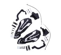 POLISPORT 8308200060 - MX Flow Protège-Mains Rieju MR 250/300 21'-25' Protection Ventilée et Polyvalente avec Design Moderne et Double Système de Montage, Couleur Noir/Blanc