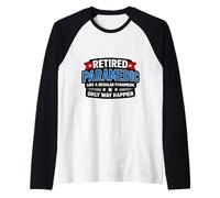 Paramédic à la Retraite comme Un médecin EMT régulier Seulement Plus Heureux Manche Raglan
