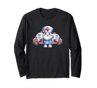 Paramedic GNOME for Women Men with Ambulance for Nurse Life Manche Longue