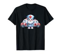 Paramedic GNOME for Women Men with Ambulance for Nurse Life T-Shirt