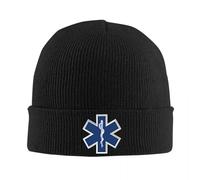 Paramédical EMT Star of Life Chapeaux Tricotés Automne Hiver Bonnets Chaud Médical Symbole Cap Unisexe Acrylique Hip Hop Skullcap Hiver Chaleur