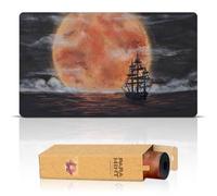 Paramint Blood Moon Flying Dutchman (Bords Cousus) - Tapis de Jeu Compatible avec Magic: The Gathering, Yugioh, TCG - Designs Originaux