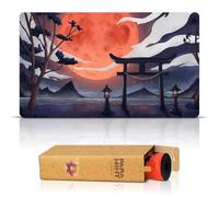 Paramint Blood Moon Torii Gate (Bords Cousus) - Tapis de Jeu MTG - Compatible avec Les Tapis de Jeu Magic: The Gathering - Jouez à MTG, Yugioh, TCG - Tapis de Jeu aux Designs Originaux