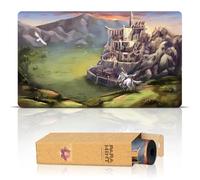 Paramint Minas Tirith (Bords Cousus) - Tapis de Jeu Le Seigneur des Anneaux - Compatible avec Les Tapis de Jeu Magic: The Gathering - Jouez à MTG, Yugioh, TCG - Designs Originaux