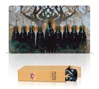 Paramint The Nine Black Riders (Bords Cousus) - Tapis de Jeu Le Seigneur des Anneaux - Compatible avec Les Tapis de Jeu Magic: The Gathering - Jouez à MTG, Yugioh, TCG - Designs Originaux
