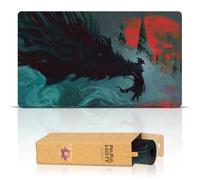 Paramint The Raven's Nightmare (Bords Cousus) - Tapis de Jeu Bloodborne - Compatible avec Les Tapis de Jeu Magic: The Gathering - Jouez à MTG, Yugioh, TCG - Tapis de Jeu aux Designs Originaux