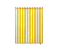 paramondo Store extérieur Enrouleur auvent Vertical Pare-Soleil pour terrasse de Balcon, résistant aux déchirures et aux intempéries, Suspendu, Entretien Facile, 140 x 140 cm [LXH] Jaune-Blanc