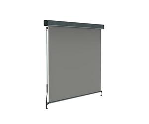paramondo Store extérieur Store Vertical 2000 Store Balcon Store Pare-Soleil, avec Coffre & manœuvre par manivelle, 160 x 250 cm, Gris, Structure Anthracite