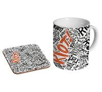 Paramore Mug à café en céramique avec dessous-de-verre Motif Riot