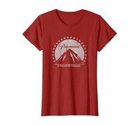 Paramount Simple Vintage Logo T-Shirt, Femme, Canneberge, XL