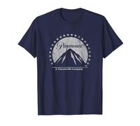 Paramount Simple Vintage Logo T-Shirt, Homme, Bleu Marine, M