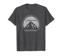 Paramount Simple Vintage Logo T-Shirt, Homme, Chiné Foncé, M