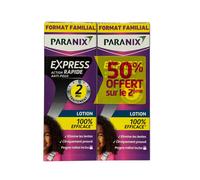 Paranix Express Action Rapide 5min Lotion anti-poux et lentes 2X195ml
